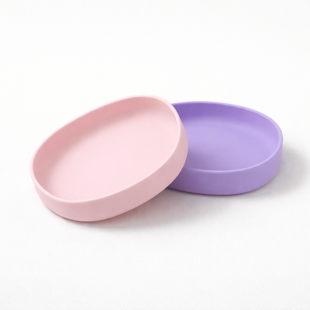 Lot de 2 Assiettes en Silicone Souples pour Chat - Stables et Faciles à Nettoyer | Miaou&Co