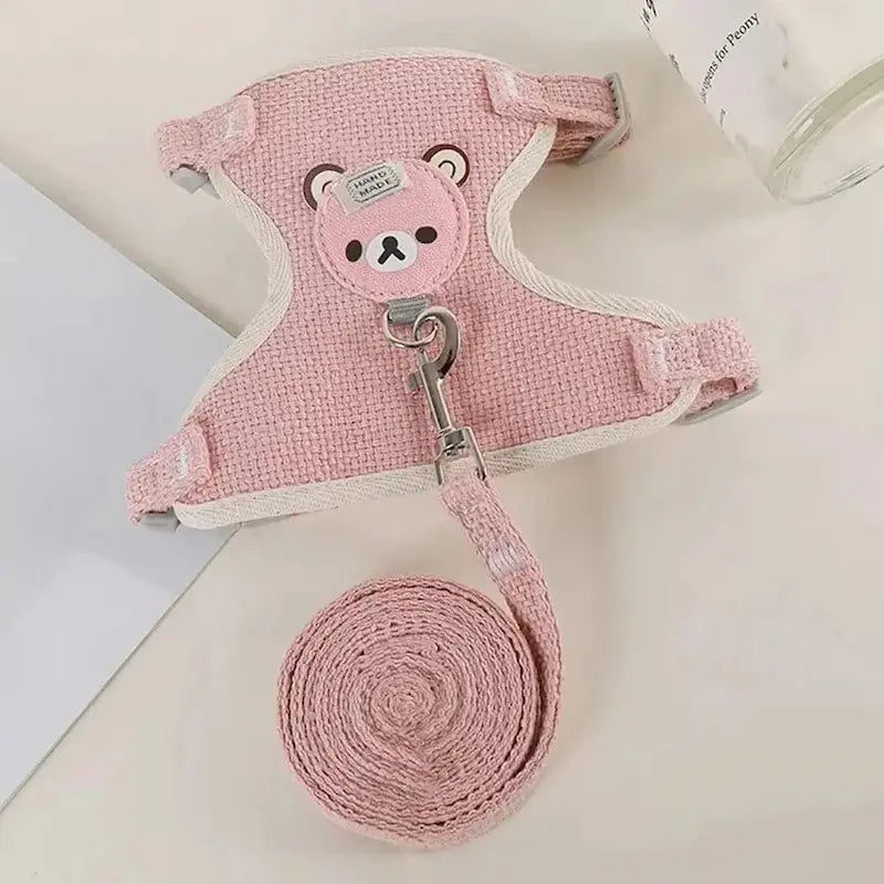 Harnais pour Chaton Ajustable 2 Coloris Pastel - Premières Balades Sécurisées | Miaou&Co