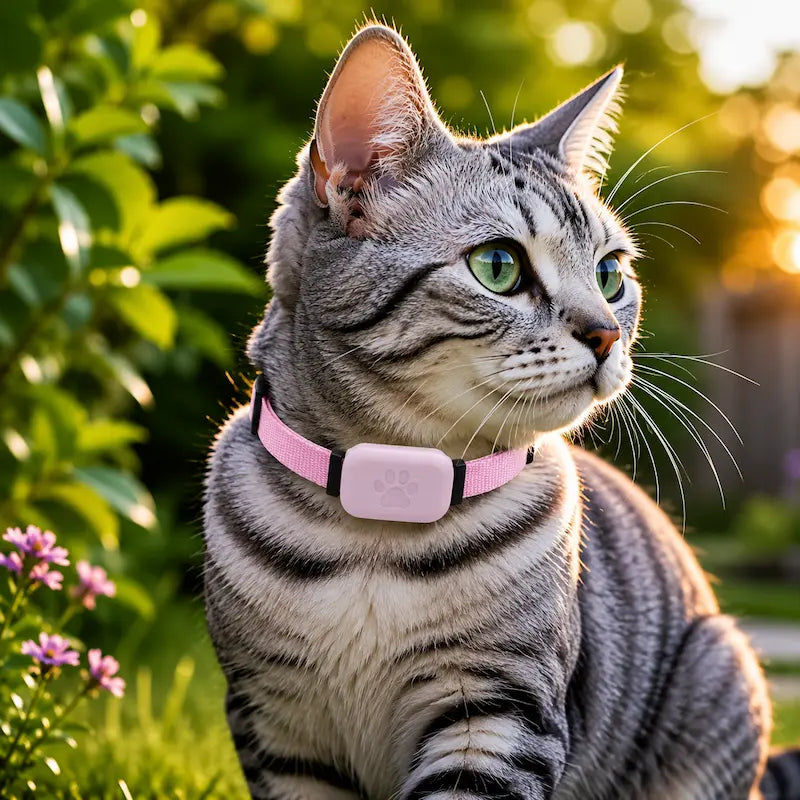 Collier de Localisation GPS pour Chat sans Abonnement - Suivi Temps Réel Compatible iOS | Miaou&Co