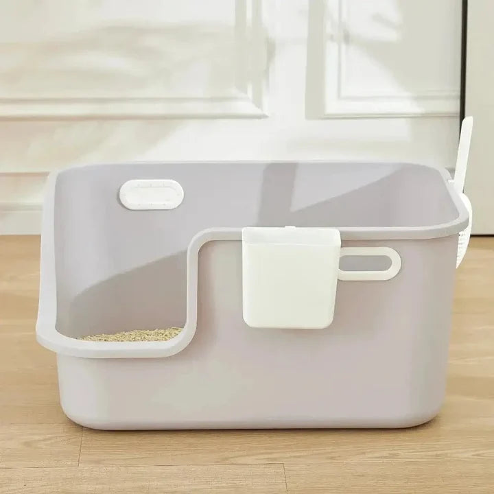 Bac à Litière XXL pour Chat - Espace Généreux pour Grands Chats et Maine Coon | Miaou&Co