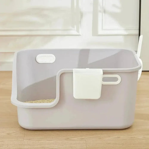Bac à Litière XXL pour Chat - Espace Généreux pour Grands Chats et Maine Coon | Miaou&Co