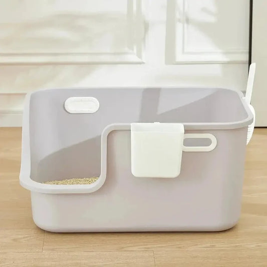 Bac à Litière XXL pour Chat - Espace Généreux pour Grands Chats et Maine Coon | Miaou&Co