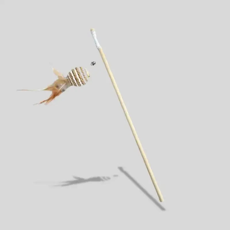 Baguette de Jeu en Bois pour Chat 4 Modèles - Éveille l'Instinct de Capture | Miaou&Co
