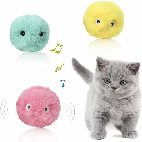 Balle Intelligente pour Chat à Activation au Toucher - Sons Réalistes 3 Coloris | Miaou&Co
