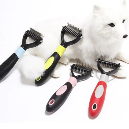 Brosse Démêlante pour Chat à Poils Longs - Picots en Inox Anti-Nœuds sans Tirer | Miaou&Co
