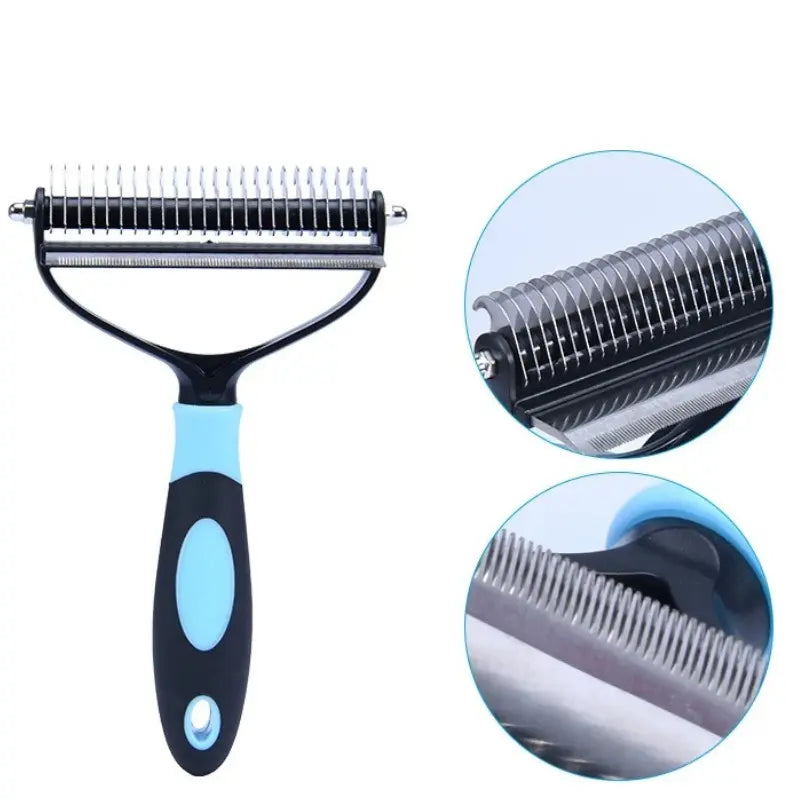 Brosse Démêlante pour Chat à Poils Longs - Picots en Inox Anti-Nœuds sans Tirer | Miaou&Co