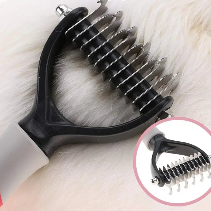 Brosse Démêlante pour Chat à Poils Longs - Picots en Inox Anti-Nœuds sans Tirer | Miaou&Co