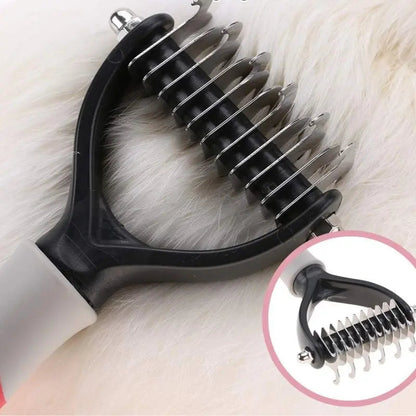Brosse Démêlante pour Chat à Poils Longs - Picots en Inox Anti-Nœuds sans Tirer | Miaou&Co