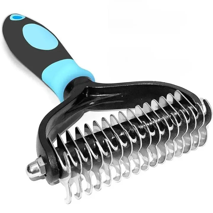 Brosse Démêlante pour Chat à Poils Longs - Picots en Inox Anti-Nœuds sans Tirer | Miaou&Co