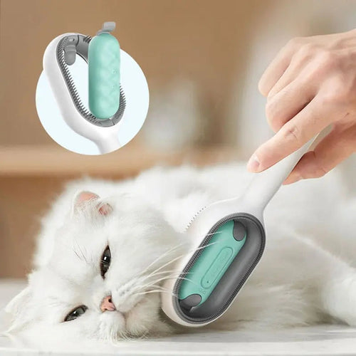 Brosse pour Chat avec Réservoir d'Eau et Lingettes - Toilettage Humide sans Rinçage | Miaou&Co