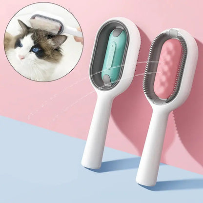 Brosse pour Chat avec Réservoir d'Eau et Lingettes - Toilettage Humide sans Rinçage | Miaou&Co