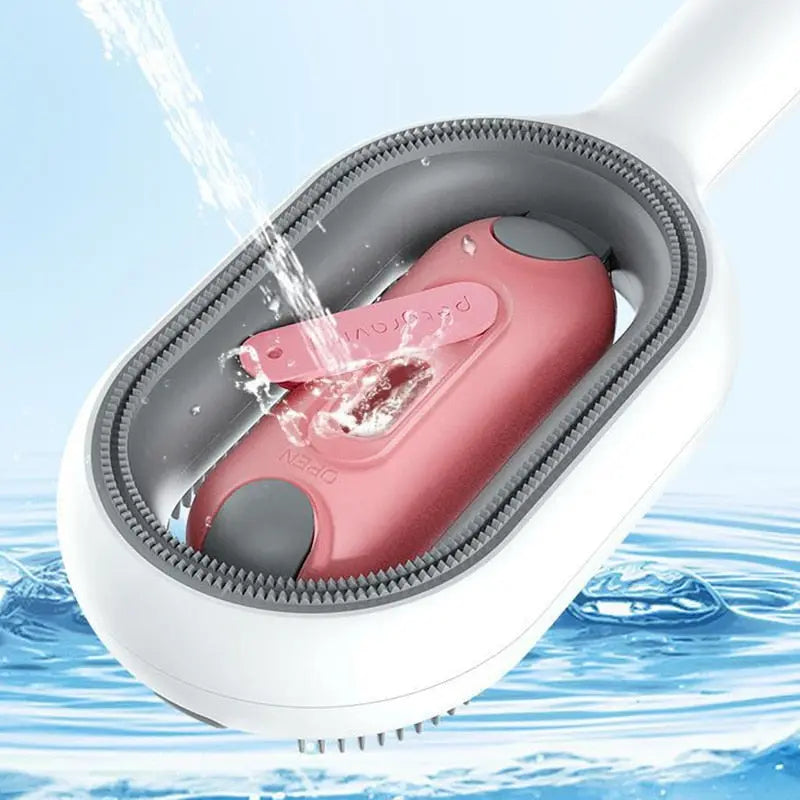 Brosse pour Chat avec Réservoir d'Eau et Lingettes - Toilettage Humide sans Rinçage | Miaou&Co