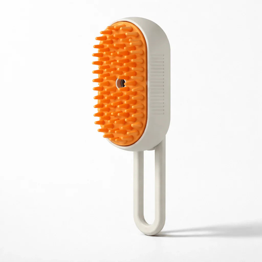 Brosse à Vapeur 3-en-1 pour Chat - Brossage Massage et Vapeur pour Pelage Brillant | Miaou&Co
