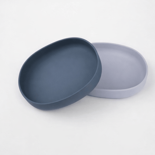 Lot de 2 Assiettes en Silicone Souples pour Chat - Stables et Faciles à Nettoyer | Miaou&Co