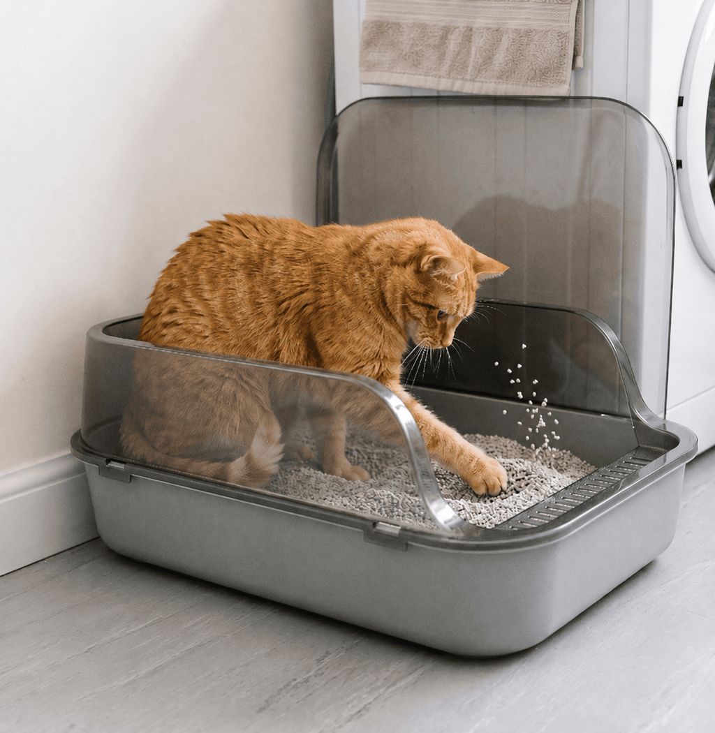 Miaou & Co Bac à Litière chat anti-odeur - Facile à Nettoyer