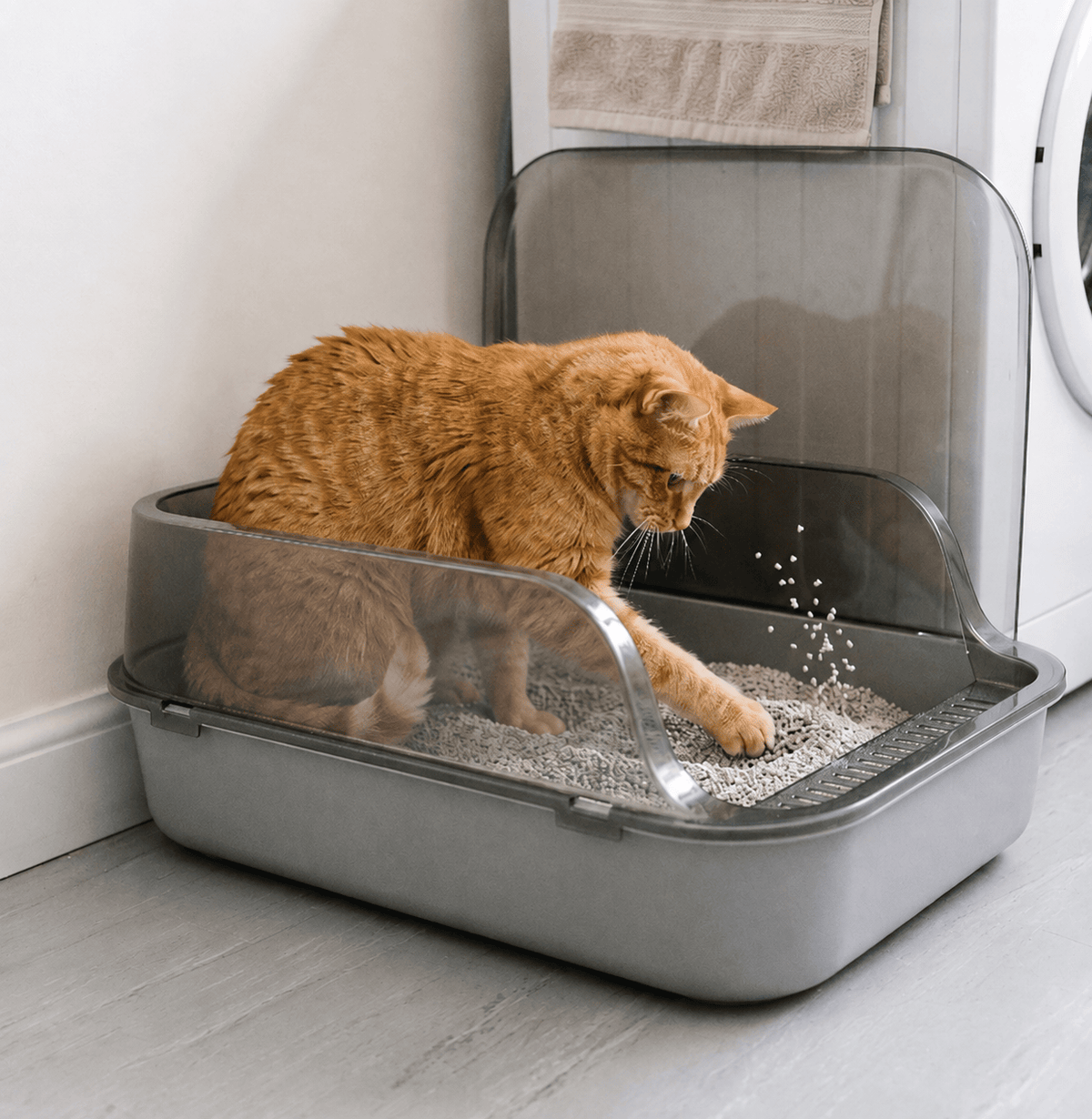 Miaou & Co Bac à Litière chat anti-odeur - Facile à Nettoyer