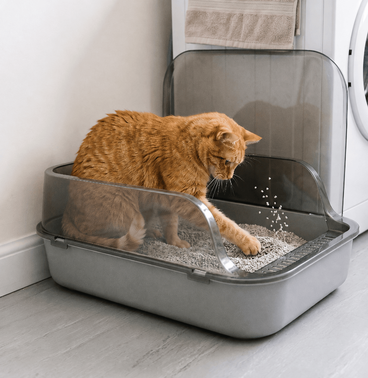 Miaou & Co Bac à Litière chat anti-odeur - Facile à Nettoyer Image