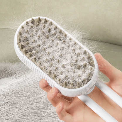 Brosse à Vapeur 3-en-1 pour Chat - Brossage Massage et Vapeur pour Pelage Brillant | Miaou&Co