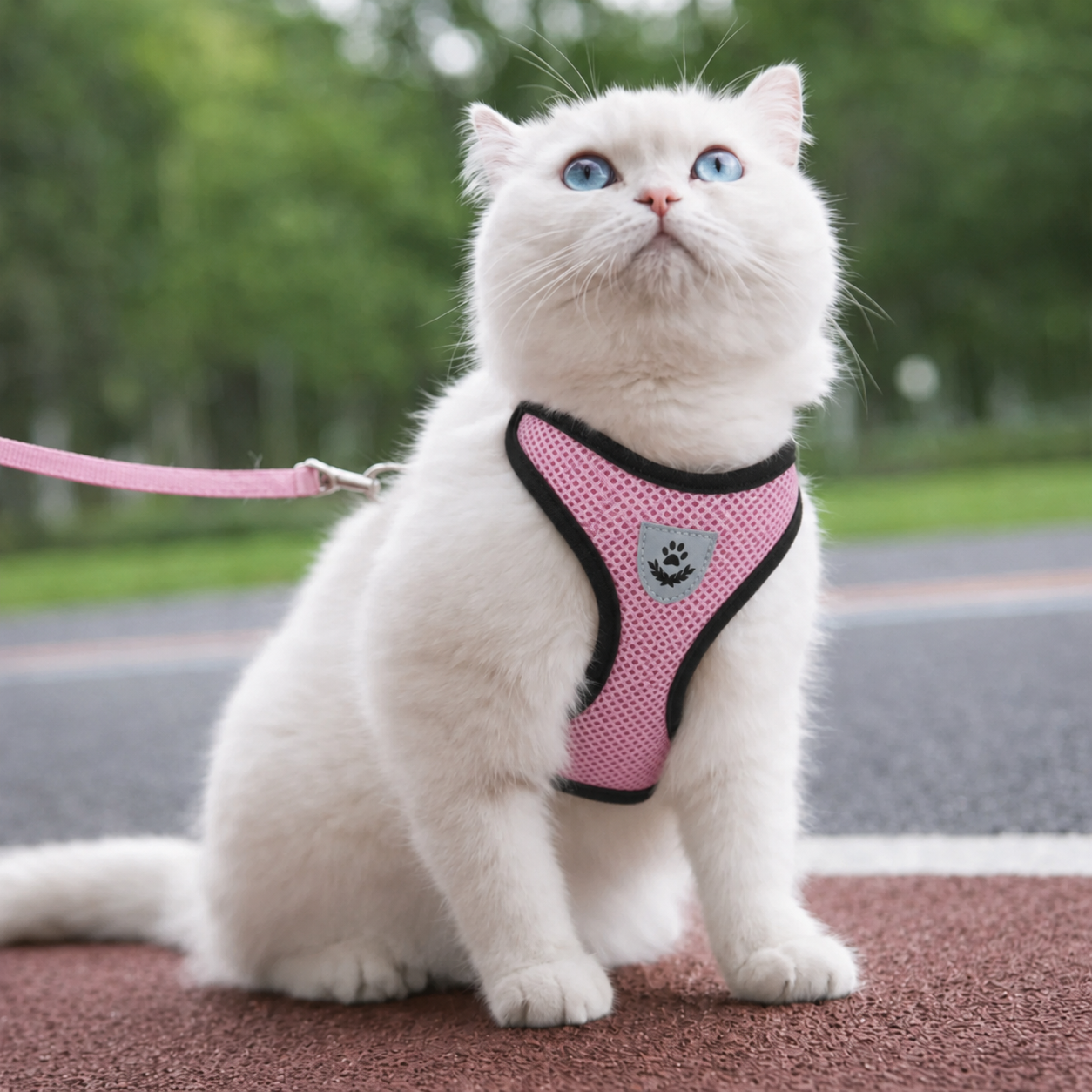Harnais Anti-Fugue pour Chat Sécurité Renforcée - Maintien Optimal du Chaton au Grand Chat | Miaou&Co
