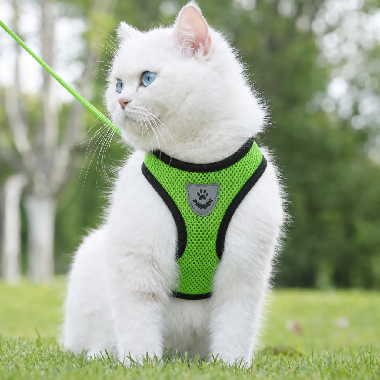Harnais Anti-Fugue pour Chat Sécurité Renforcée - Maintien Optimal du Chaton au Grand Chat | Miaou&Co