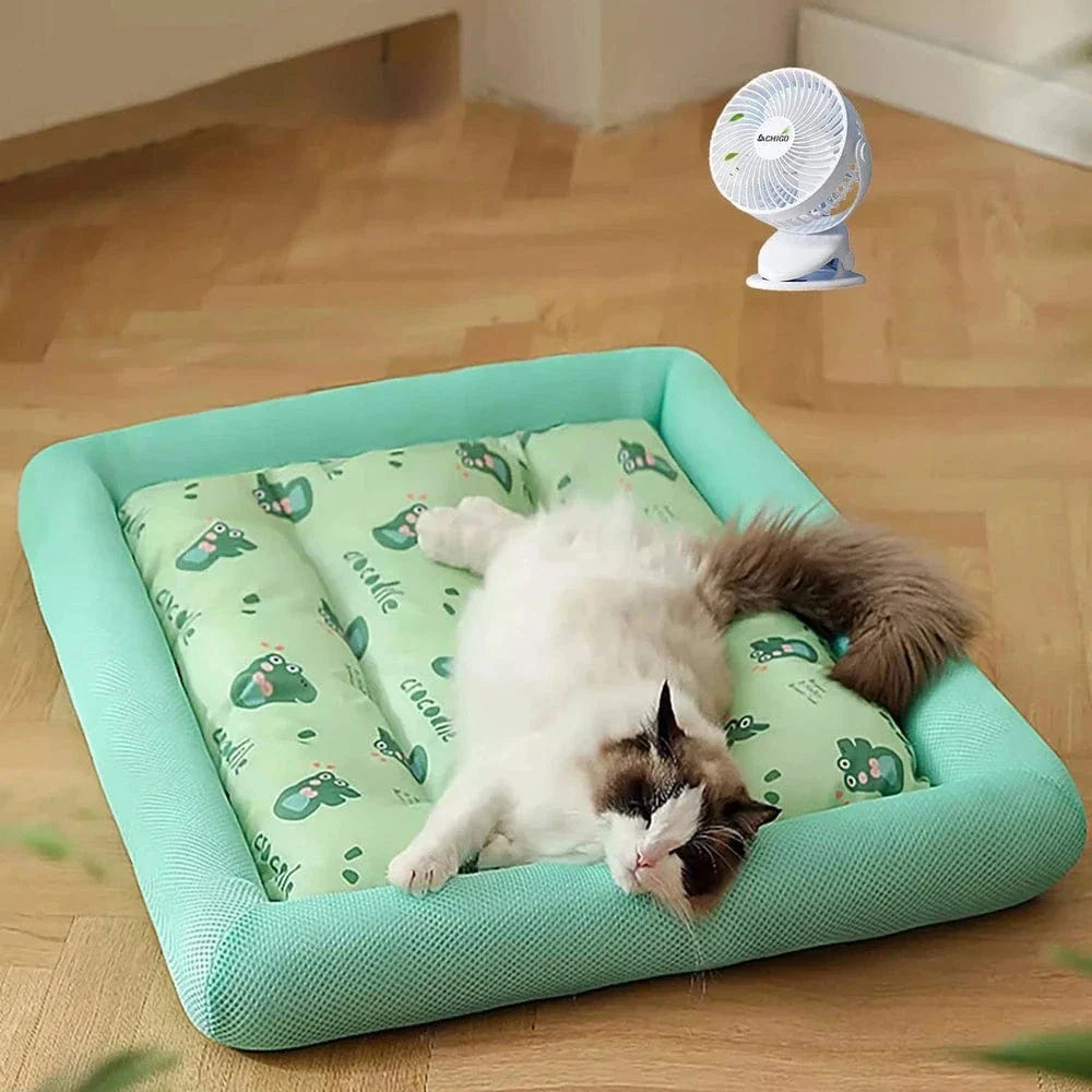 Coussin Rafraîchissant pour Chat 4 Tailles S à XL - Fraîcheur Instantanée Fortes Chaleurs | Miaou&Co