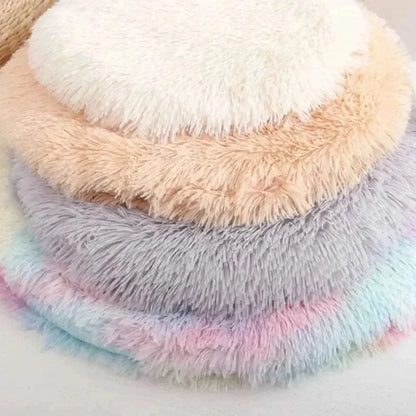 Coussin Rond pour Chat 47 ou 57cm Ultra Doux - Nid Apaisant Anti-Stress 6 Coloris | Miaou&Co