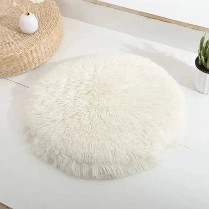 Coussin Rond pour Chat 47 ou 57cm Ultra Doux - Nid Apaisant Anti-Stress 6 Coloris | Miaou&Co