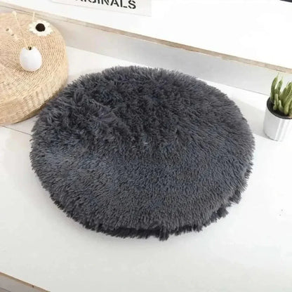 Coussin Rond pour Chat 47 ou 57cm Ultra Doux - Nid Apaisant Anti-Stress 6 Coloris | Miaou&Co