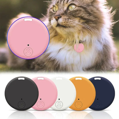 Traceur GPS Rond pour Chat Anti-Perte - Localisation Temps Réel Fixation Collier 5 Coloris | Miaou&Co