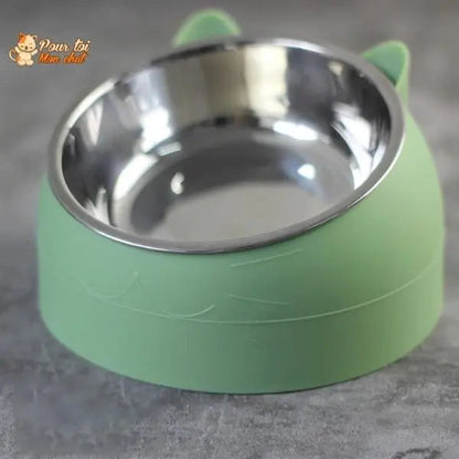 Gamelle Inclinée Ergonomique pour Chat 200 à 800ml - Posture Confortable et Digestion | Miaou&Co