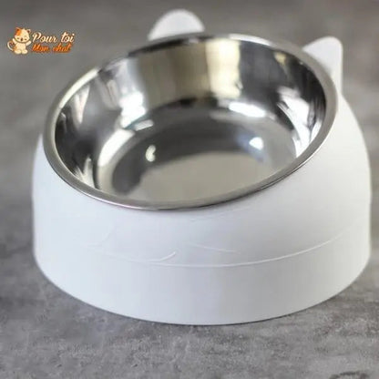 Gamelle Inclinée Ergonomique pour Chat 200 à 800ml - Posture Confortable et Digestion | Miaou&Co