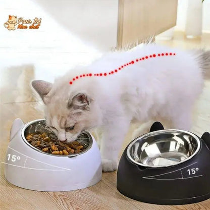 Gamelle Inclinée Ergonomique pour Chat 200 à 800ml - Posture Confortable et Digestion | Miaou&Co