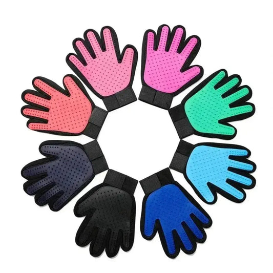 Gant de Toilettage pour Chat Main Droite ou Gauche 3 Coloris - Retire les Poils Morts | Miaou&Co