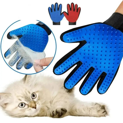 Gant de Toilettage pour Chat Main Droite ou Gauche 3 Coloris - Retire les Poils Morts | Miaou&Co