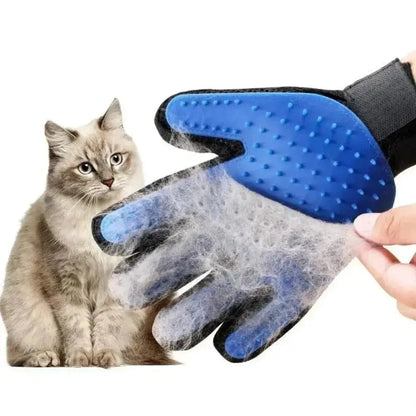 Gant de Toilettage pour Chat Main Droite ou Gauche 3 Coloris - Retire les Poils Morts | Miaou&Co