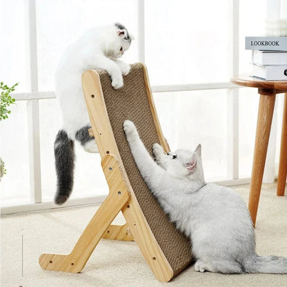 Griffoir en Bois pour Chat 42x25 ou 49x26cm - Ergonomique et Durable pour Griffades | Miaou&Co