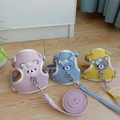 Harnais pour Chaton Ajustable 2 Coloris Pastel - Premières Balades Sécurisées | Miaou&Co