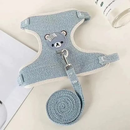 Harnais pour Chaton Ajustable 2 Coloris Pastel - Premières Balades Sécurisées | Miaou&Co