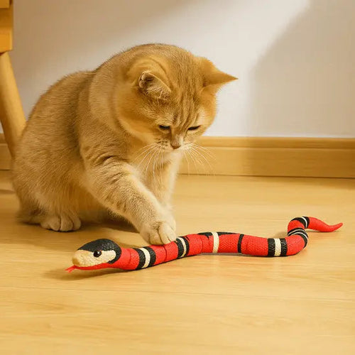 Jouet Serpent Interactif pour Chat Rechargeable USB - Mouvement Réaliste Anti-Ennui | Miaou&Co