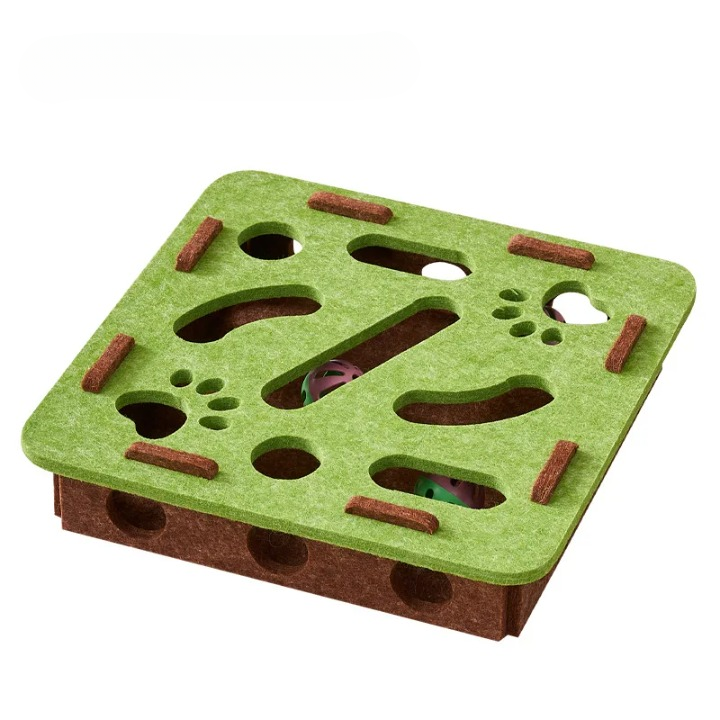 Jeu Interactif Chasse aux Balles pour Chat - Stimulation Mentale 2 Formes au Choix | Miaou&Co