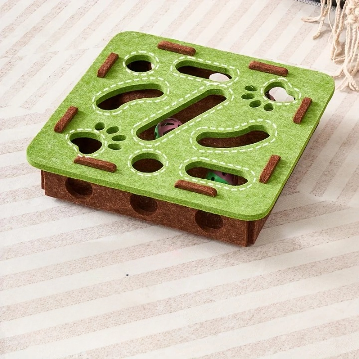 Jeu Interactif Chasse aux Balles pour Chat - Stimulation Mentale 2 Formes au Choix | Miaou&Co