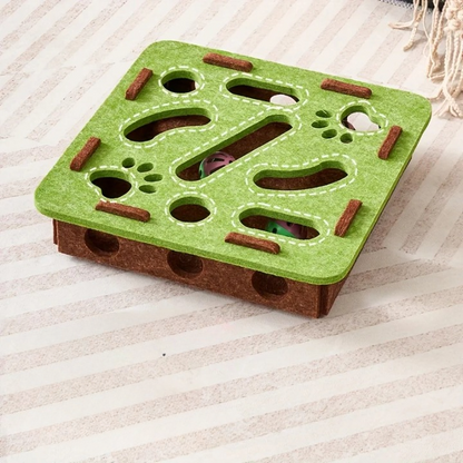 Jeu Interactif Chasse aux Balles pour Chat - Stimulation Mentale 2 Formes au Choix | Miaou&Co