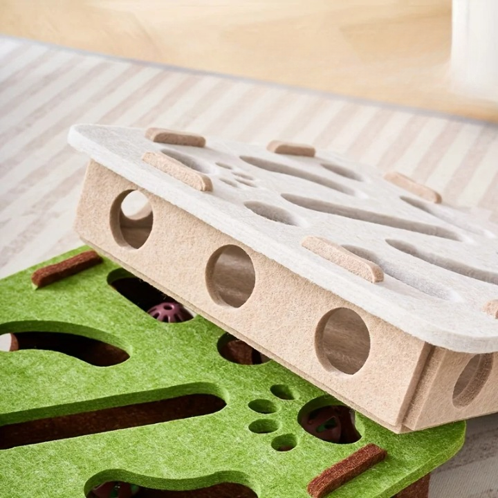 Jeu Interactif Chasse aux Balles pour Chat - Stimulation Mentale 2 Formes au Choix | Miaou&Co