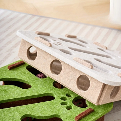 Jeu Interactif Chasse aux Balles pour Chat - Stimulation Mentale 2 Formes au Choix | Miaou&Co