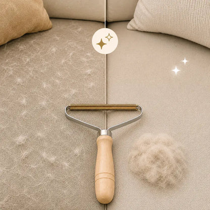 Brosse Anti-Poils de Chat pour Textiles et Canapé - Élimine 90% des Poils sur Tissus | Miaou&Co