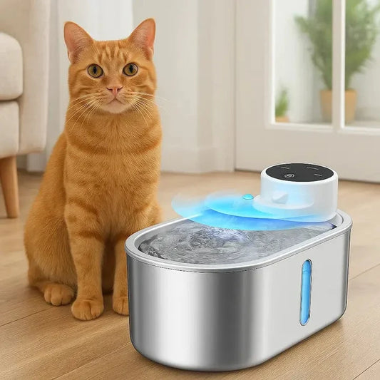 Miaou & co® - Fontaine chat sans fil à pile