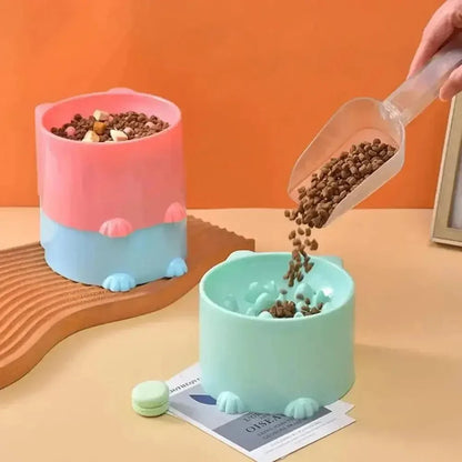 Gamelle Anti-Glouton Surélevée pour Chat - Ralentit les Repas et Soulage les Cervicales | Miaou&Co