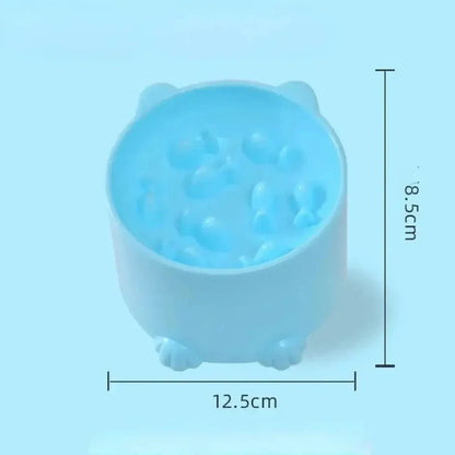 Gamelle Anti-Glouton Surélevée pour Chat - Ralentit les Repas et Soulage les Cervicales | Miaou&Co