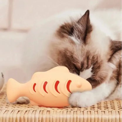 Jouet Distributeur de Croquettes pour Chat Forme Poisson - Régule l'Appétit Anti-Ennui | Miaou&Co