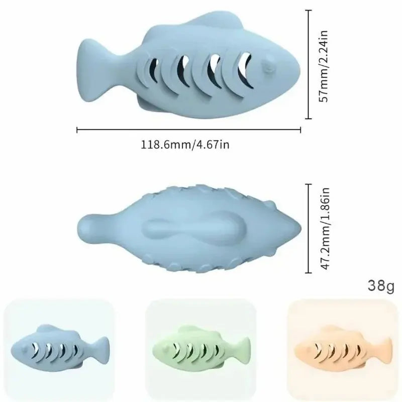 Jouet Distributeur de Croquettes pour Chat Forme Poisson - Régule l'Appétit Anti-Ennui | Miaou&Co